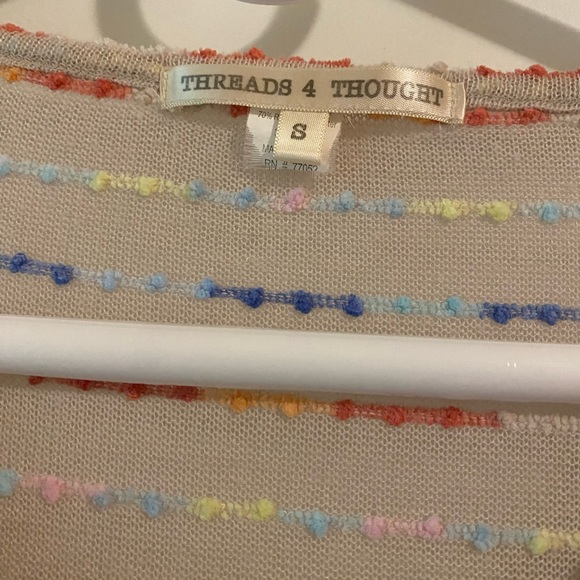 Threads 4 Thought Knit Striped Pullover - Size Small - Grey, Multicolor - Picture 7 of 7